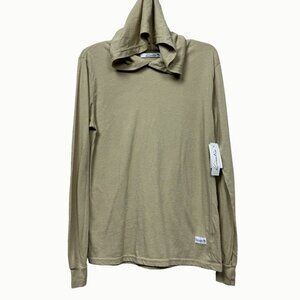 Kinetix Lightweight Hoodie Pullover Long Sleeve Casual Top Tan Beige S NWT